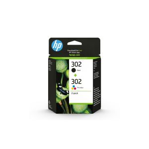 Оригинална касета HP Combo Pack 302, X4D37AE, Black, Cyan, Yellow, Magenta, 2 броя