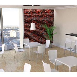 Градински стол RFG Mellon, пластмасов, до 120 kg, оранжев