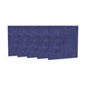 Акустично пано Narbutas Pet, квадрат, 200 х 200 х 9 mm, PET филц, 5 броя, синьо