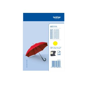 Оригинален патрон Brother LC225XL, 1200 страници/5%, Yellow