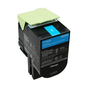 Оригинална тонер касета Lexmark 80C2HCE, 3000 страници/5%, Cyan