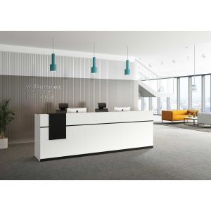 Рецепция RFG Ravena, 1200 х 632 х 1066 mm, ПДЧ, бяло-черна