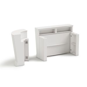 Ъглов модул Lyxo Bancone Marvy, 650 х 650 х 1100 mm, полиетилен