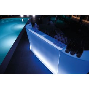 Ъглов модул Lyxo Bancone Marvy, 650 х 650 х 1100 mm, полиетилен