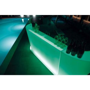 Ъглов модул Lyxo Bancone Marvy, 650 х 650 х 1100 mm, полиетилен