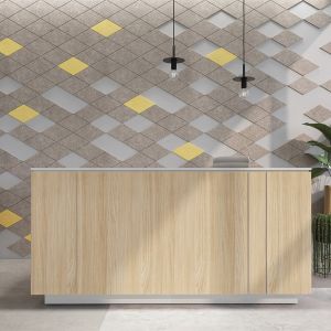 Акустично пано Narbutas Pet Disco, 800 х 2000 х 9 mm, PET филц, тъмносиво