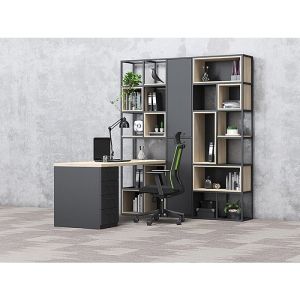 Стелаж RFG Boxi S, метален, 72 х 37 х 212 cm, черен