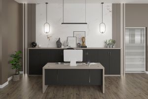 Шкаф RFG Milano, 2000 х 400 х 1200 mm, ПДЧ, светъл дъб и тъмносиво