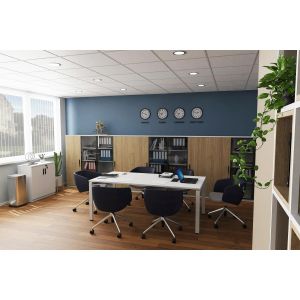 Шкаф RFG Monaco, 2000 х 400 х 1500 mm, ПДЧ, бряст и бяло