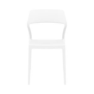 Градински стол RFG Snow, пластмасов, до 120 kg, бял