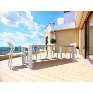 Градински стол RFG Snow, пластмасов, до 120 kg, бял