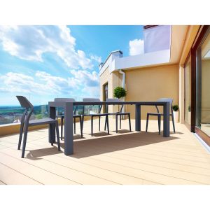 Градински стол RFG Snow, пластмасов, до 120 kg, бял