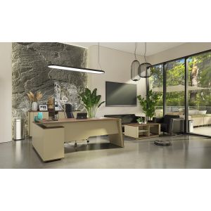 Шкаф RFG Elmaz, 1800 х 400 х 900 mm, ПДЧ, австралийски дъб и сиво