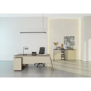 Шкаф RFG Elmaz, 1800 х 400 х 900 mm, ПДЧ, австралийски дъб и сиво