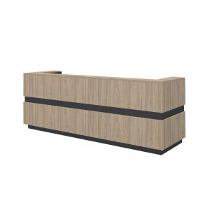 Прав модул за рецепция RFG Joy, 100 х 80 х 112.50 cm, ПДЧ, кехлибарен дъб и антрацит