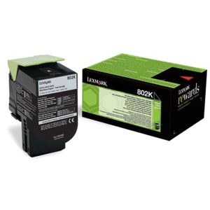 Оригинална тонер касета Lexmark 80C20K0, 1000 страници/5%, Black