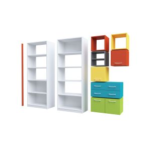 Стелаж RFG Libra 1, с 5 рафта, 766 х 400 х 1993 mm, ПДЧ 18 mm, цвят лукс