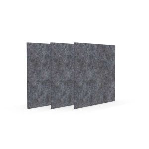 Акустично пано Narbutas Pet, квадрат, 200 х 200 х 9 mm, PET филц, 3 броя, сиво