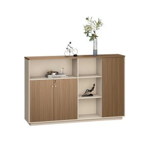 Шкаф RFG Paris, 2000 х 400 х 1300 mm, ПДЧ, орех и светлосиво