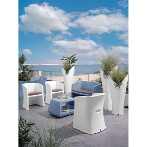 Маса Lyxo Tavolino, правоъгълна, 790 х 580 х 460 mm, бяла