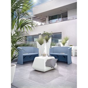 Маса Lyxo Tavolino, правоъгълна, 790 х 580 х 460 mm, бяла