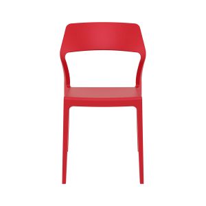 Градински стол RFG Snow, пластмасов, до 120 kg, червен