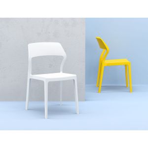 Градински стол RFG Snow, пластмасов, до 120 kg, червен