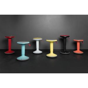 Табуретка Interstuhl Up 100U, кръгла, червена