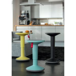 Табуретка Interstuhl Up 100U, кръгла, черна