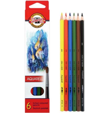 Цветни моливи Koh i Noor 6 цв. aquarell