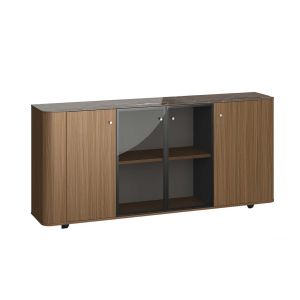 Шкаф RFG Parma, 2000 х 400 х 900 mm, ПДЧ, орех и перлен графит