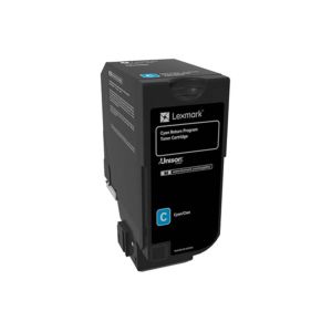 Оригинална тонер касета Lexmark 84C2HC0, CX725dne, 16000 страници/5%, Cyan