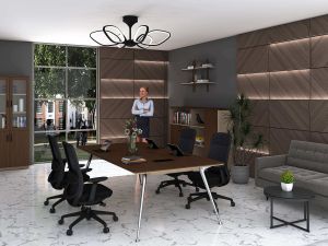 Шкаф RFG Paris, със стъклени врати, 800 х 400 х 2000 mm, ПДЧ, орех и светлосиво