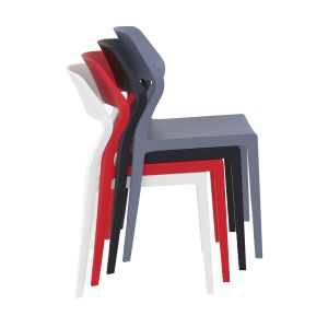 Градински стол RFG Snow, пластмасов, до 120 kg, жълт