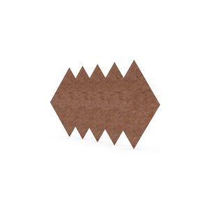 Акустично пано Narbutas Pet, диамант, 115 х 200 х 9 mm, PET филц, 5 броя, корал