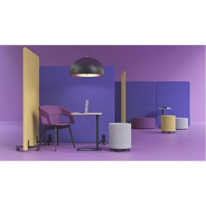 Шумоизолиращ панел Narbutas Free Standing, свободностоящ, 1000 x 36 x 1200 mm, ПДЧ 16 mm, зелен