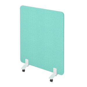 Шумоизолиращ преграден панел Narbutas Free Standing, свободностоящ, 1000 x 36 x 1200 mm, дамаска Velito Presto светла мента, ПДЧ 16 mm