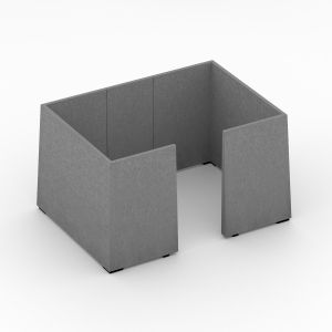 Шумоизолиращ акустичен панел Narbutas Jazz Silent Box, 1810 x 2500 x 1420 mm, дамаска Velito Presto светла мента, ПДЧ 18 mm