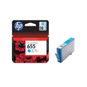 Оригинален патрон HP CZ110AE, NO655, 600 страници/5%, Cyan