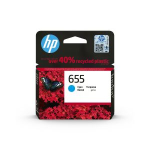 Оригинален патрон HP CZ110AE, NO655, 600 страници/5%, Cyan