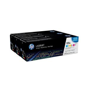 Оригинална тонер касета HP CF373AM, 125A, 3 x 1400 страници/5%, Cyan, Yellow, Magenta, 3 броя