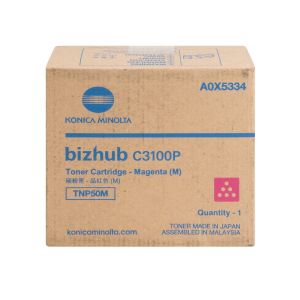 Оригинална тонер касета Minolta TNP50M, 4700 страници/5%, Magenta