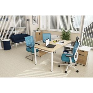 Шкаф RFG Monaco, 800 х 400 х 840 mm, ПДЧ, бряст и бяло