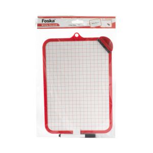 Foska Бяла дъска, настолна, двустранна, 18.5 х 26 cm