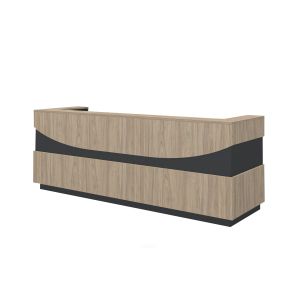 Прав модул за рецепция RFG Joy, 50 х 80 х 112.50 cm, ПДЧ, кехлибарен дъб и антрацит