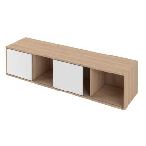 Шкаф Narbutas Choice, с плъзгащи се врати, 1600 x 400 x 370 mm, ПДЧ 18 mm, меламин кехлибарен дъб