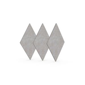 Акустично пано Narbutas Pet, диамант, 115 х 200 х 9 mm, PET филц, 3 броя, светлобежово