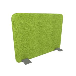 Шумоизолиращ преграден панел за бюро Narbutas Top 530, 700 x 36 x 530 mm, дамаска Velito Presto светлозелен меланж, сив метал