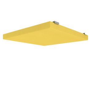 Панел за таван Narbutas Modus Light, 57.5 х 57.5 cm, дамаска Velito Presto, жълт
