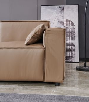 Табуретка RFG Kiano, квадратна, екокожа, 750 х 880 х 420 mm, кафява